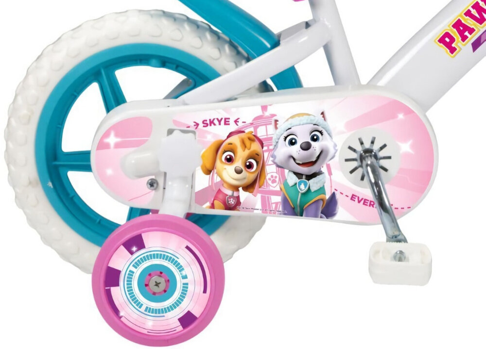 Rower dziecięcy NICKELODEON Psi Patrol 12 cali dla chłopca 12-calowe koła dla dzieci w wieku od 3 do 5 lat boczne kółka łańcuch stylowa osłona