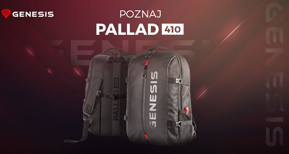 Plecak na laptopa GENESIS Pallad 410 15.6 cali Czarny