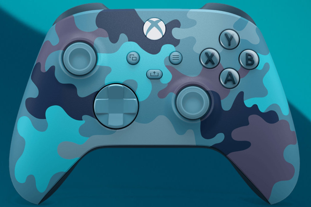 Kontroler MICROSOFT XBOX Series X Niebieski Camo Xbox Wireless Bluetooth