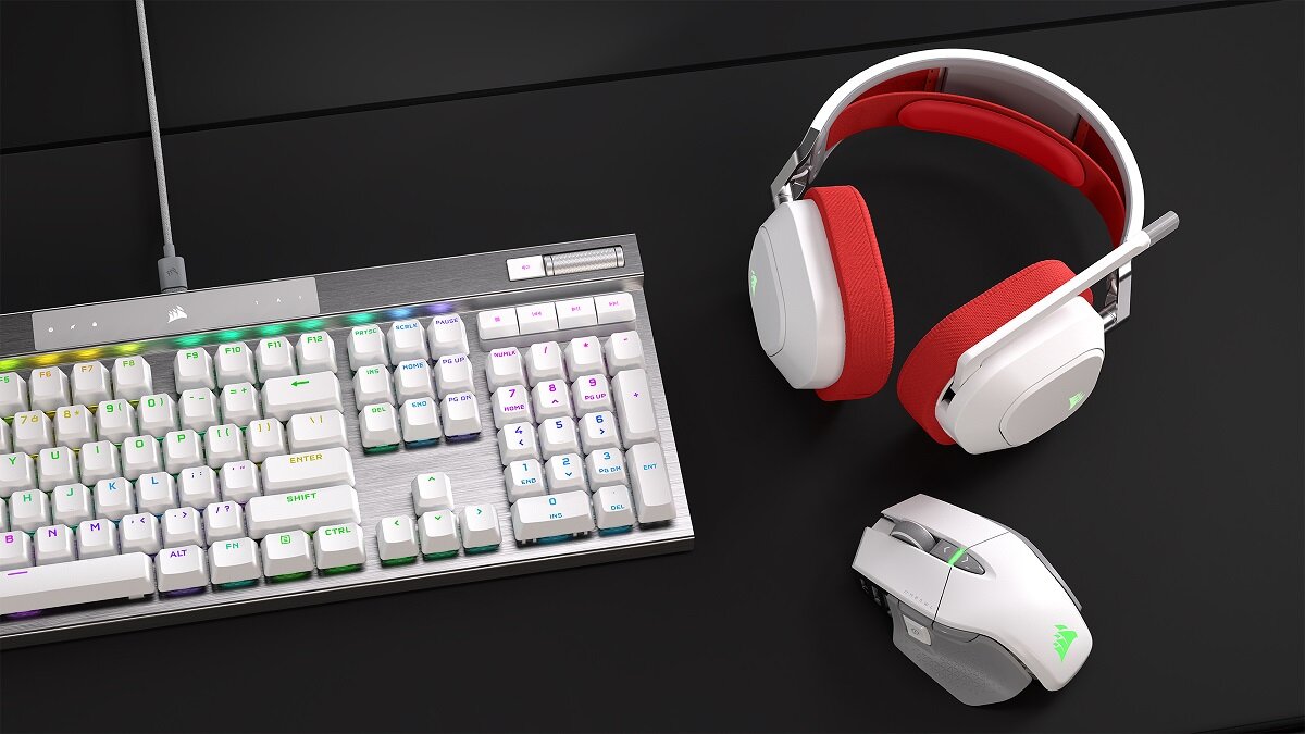 Mysz CORSAIR M65 dla graczy podświetlenie LED Specjalny kształt nowoczesny design Wielofunkcyjne przyciski USB typu A najwyższa jakość rozdzielczość DPI