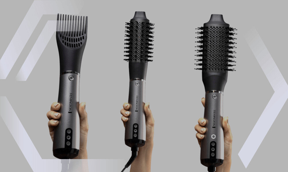 Suszarko-lokówka REMINGTON Proluxe You AS9880 50 mm 1000 W 3 nasadki fryzura dopasowaie potrzeby 2 szczotki nakładka do unoszenia włosów u nasady