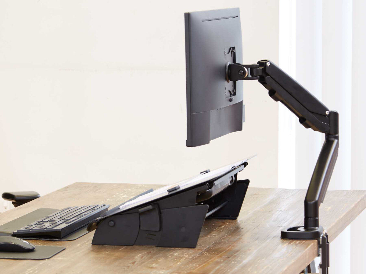 Uchwyt do monitora FELLOWES Eppa 9683101 39 cali Czarny zastosowanie cechy działanie