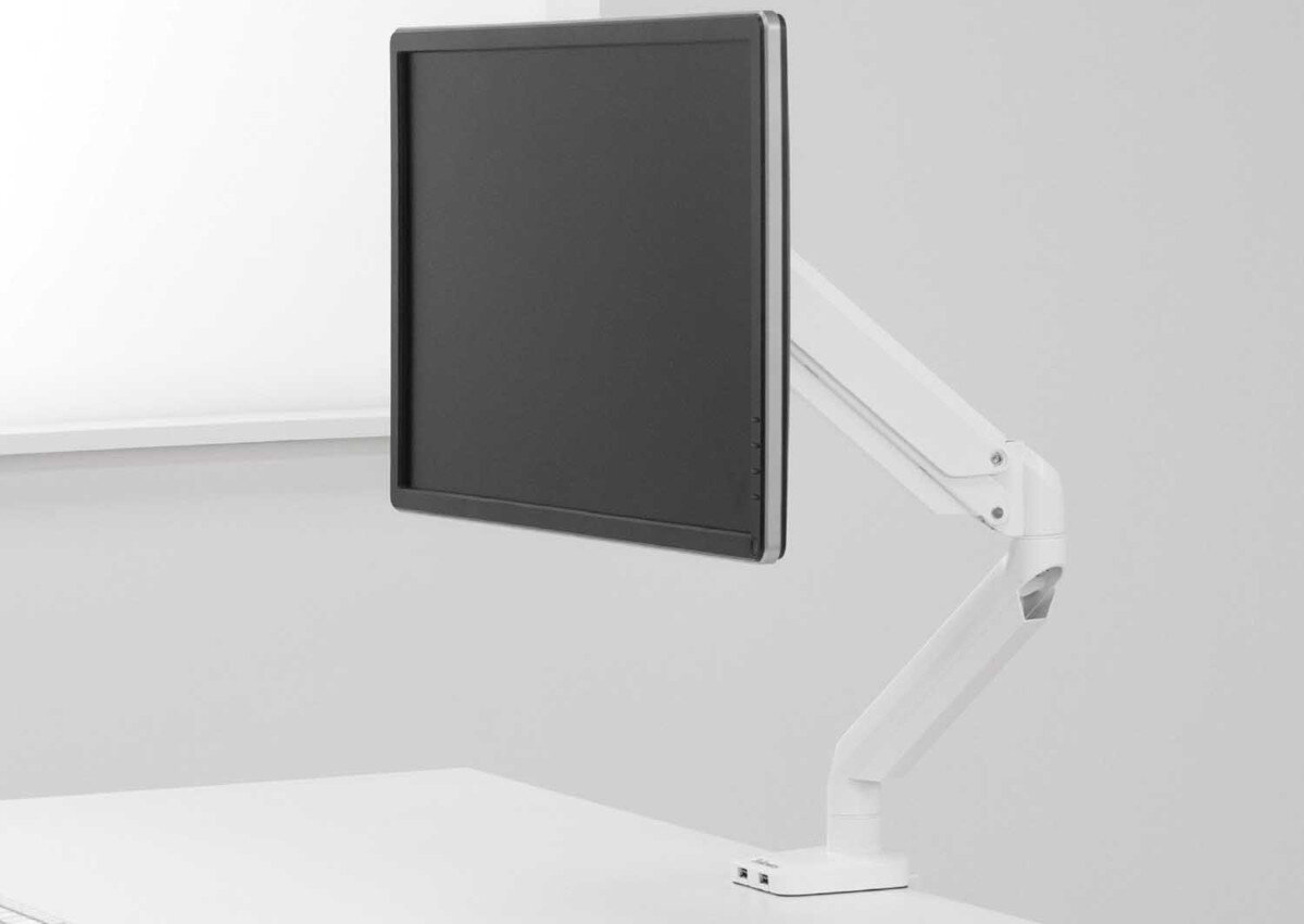 Uchwyt do monitora FELLOWES Platinum Series 8056201 32 cali Biały zastosowanie cechy działanie funkcje