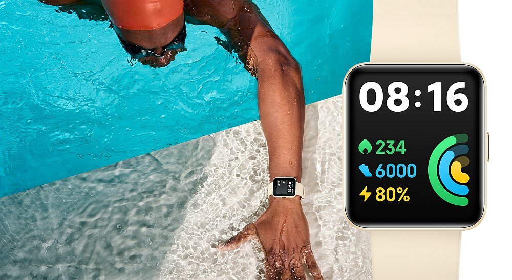 Smartwatch XIAOMI Redmi Watch 2 Lite ekran bateria pomiar czujniki zdrowie wodoodporny sport tryby aplikacje łączność 