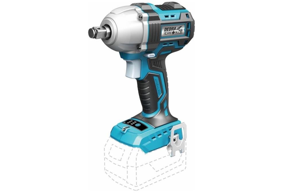 DEDRA SAS+ALL DED7147 klucz udarowy odkręcanie śruba moment obrotowy wykręcanie konstrukcja drewno stal wytrzymałość trwałość nylon odporność uszkodzenia zasilanie akumulator