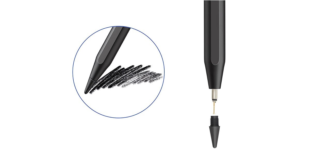 Rysik 4SMARTS Active Stylus Pencil Pro Apple iPad silikonowa końcówka Palm Rejection precyzja szybkość wygoda