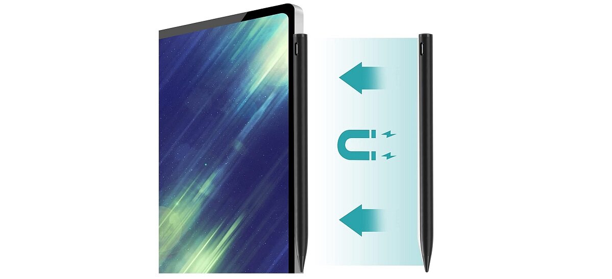 Rysik 4SMARTS Active Stylus Pencil Pro Apple iPad silikonowa końcówka Palm Rejection precyzja szybkość wygoda