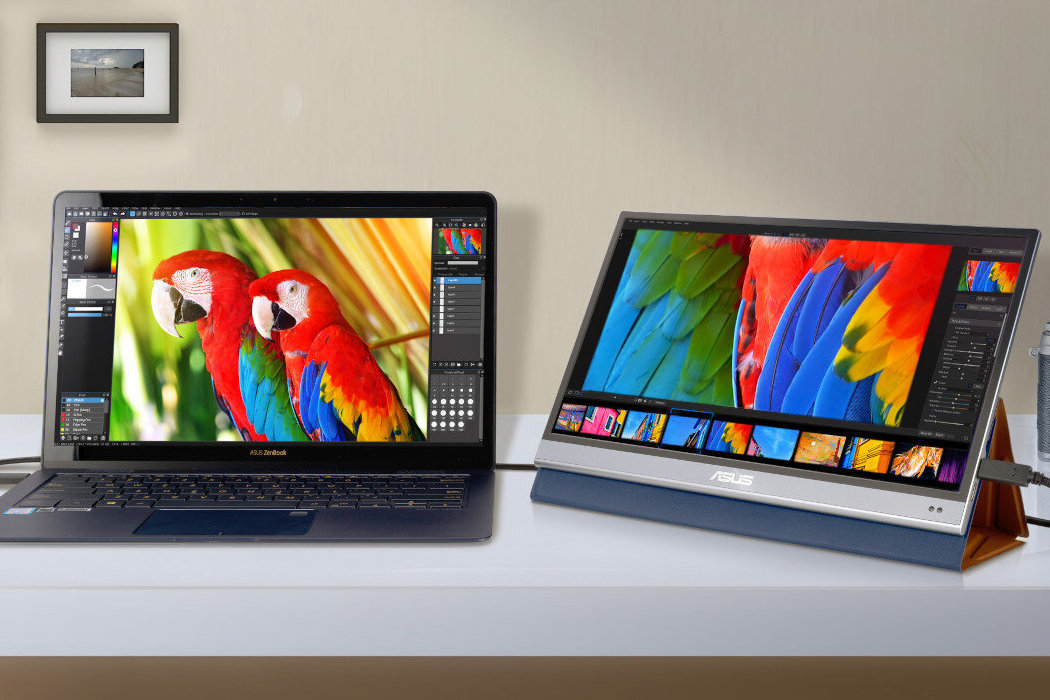 Monitor ASUS ZenScreen OLED MQ16AH 15.6 cali 1920x1080px IPS przenośny mobilny uniwersalny windows okablowanie wyposażenie lekoość szegóły