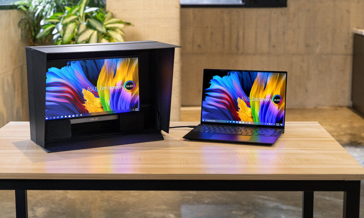 Monitor ASUS ZenScreen MQ16AH 15.6 cali 1920x1080px IPS przenośny mobilny uniwersalny windows okablowanie wyposażenie lekoość szegóły
