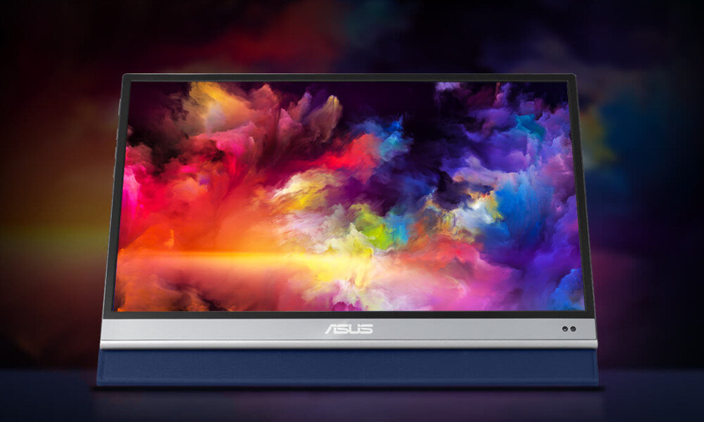Monitor ASUS ZenScreen MQ16AH 15.6 cali 1920x1080px IPS przenośny mobilny uniwersalny windows okablowanie wyposażenie lekoość szegóły