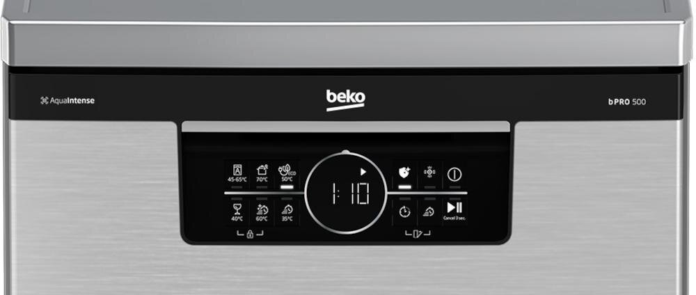 BEKO BDFS26046XQ wygodny panel sterowania program zmywanie pokrętło funkcja zabrudzenie ikonki