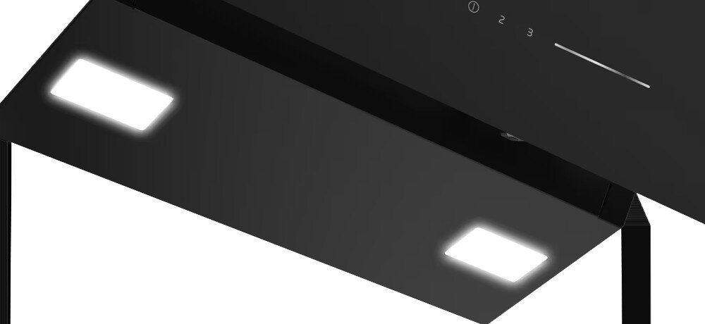 OKAP BEKO BHCA66641BFBHS oświetlenie LED oszczędność delikatne światło