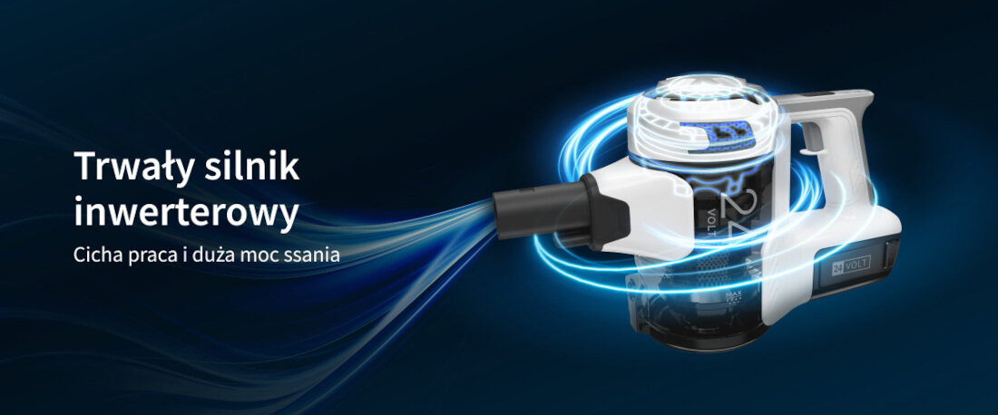 Odkurzacz SHARP SA-VP4000WS Silnik bezszczotkowy cicha praca duza sila ssania