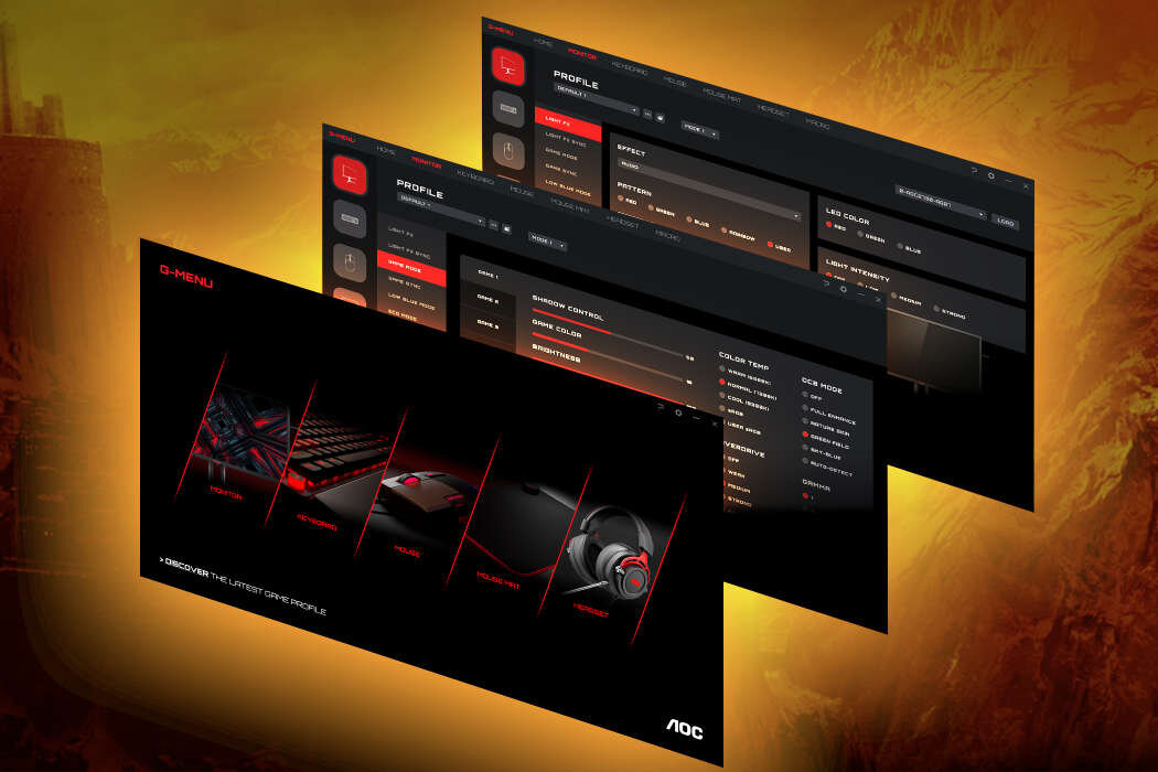 Monitor AOC U34G3XM - menu 