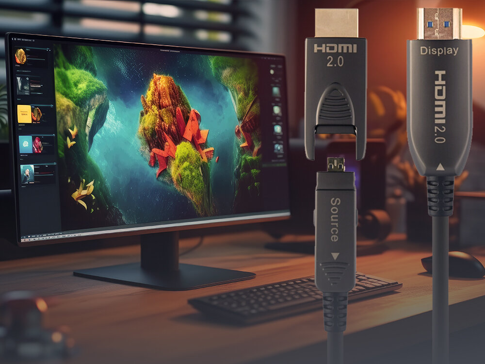 Kabel optyczny HDMI - HDMI CABLEXPERT 50 m - Wytrzymała konstrukcja