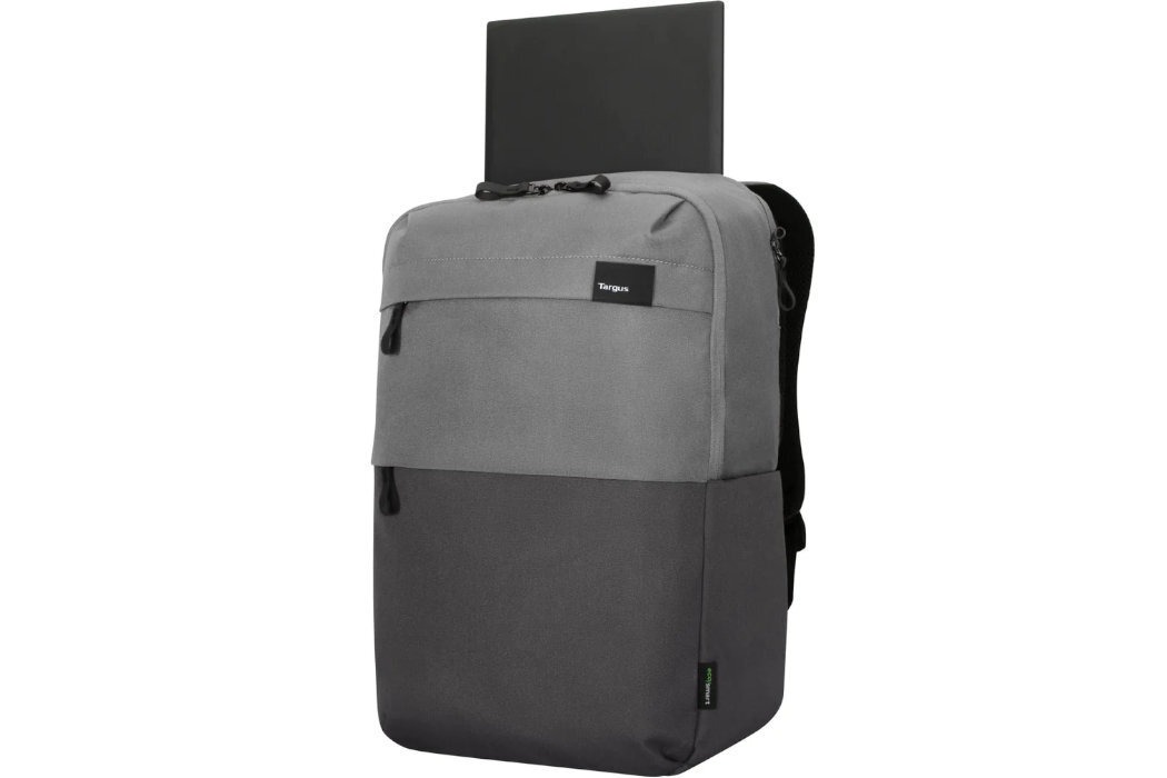 Plecak na laptopa TARGUS Sagano EcoSmart Travel 16 cali czarno-szary wyposażenie wodoodporny wygodny komfortowy zabezpieczenie