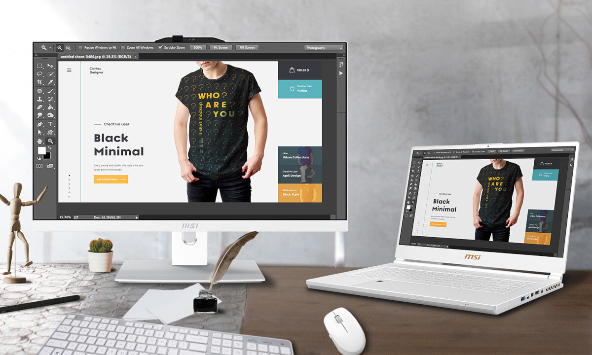 Komputer MSI Modern AM242P korzystanie jako zwykly monitor