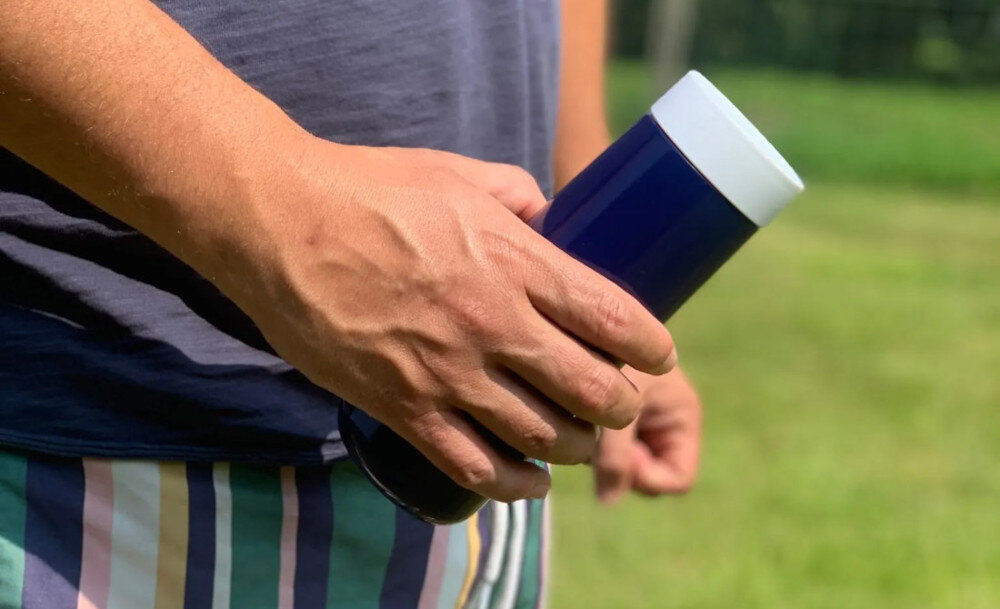 Kubek termiczny LUND LONDON 7397 Skittle Travel Różowo-miętowy wymiary waga lekki poręczny