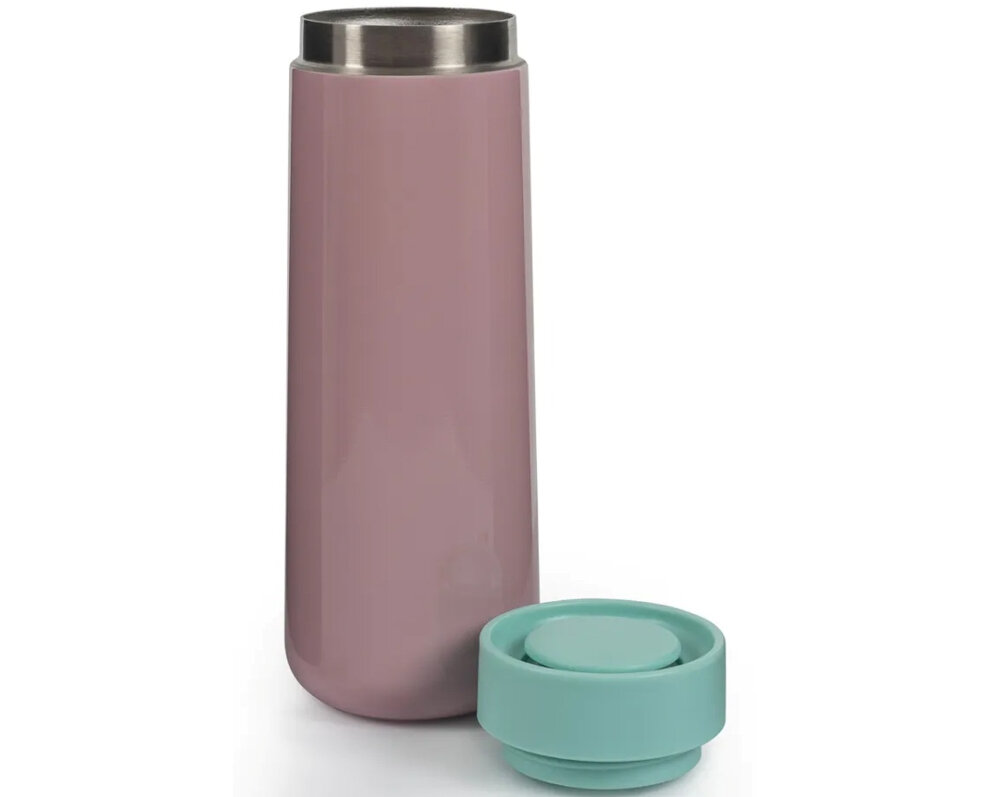 Kubek termiczny LUND LONDON 7397 Skittle Travel Różowo-miętowy zestaw akcesoria komplet wyposazenie