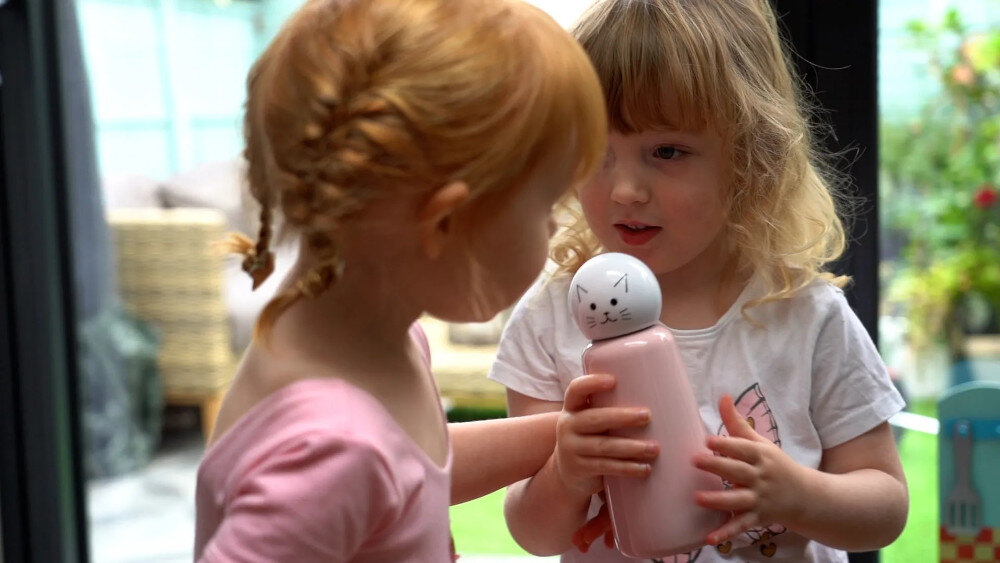 Butelka termiczna LUND LONDON  7159 Mini Uśmiech wygodne uzytkownaie pojemnosc 0,3 l wymiary 