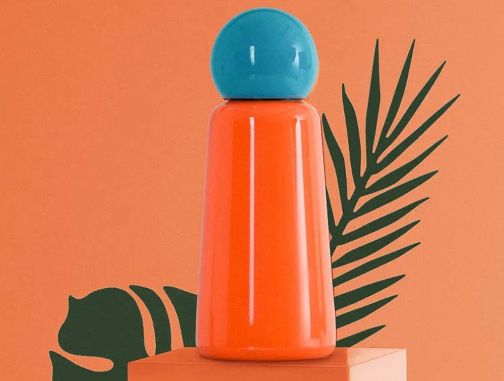 Butelka termiczna LUND LONDON 7157 Mini Koralowo-niebieski pojemnosc 300 ml utrzymywanie temperatury