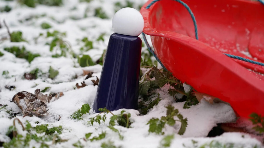 Butelka termiczna LUND LONDON 7091 Indygo-biały pojemnosc 300 ml utrzymywanie temperatury