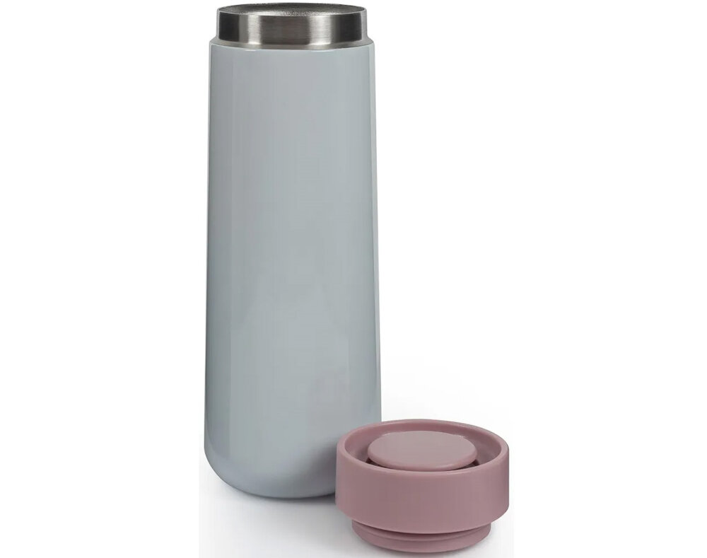 Kubek termiczny LUND LONDON 7398 Skittle Travel Biało-różowy zestaw akcesoria komplet wyposazenie