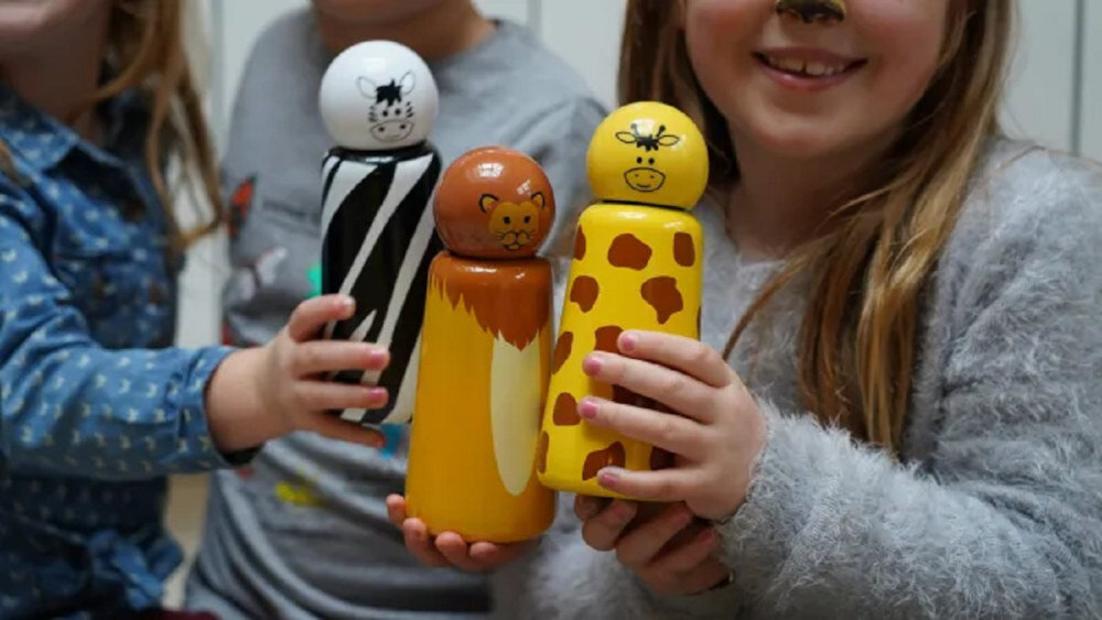 Butelka termiczna LUND LONDON 7365 Giraffe Mini uroczy motyw wzor wyglad