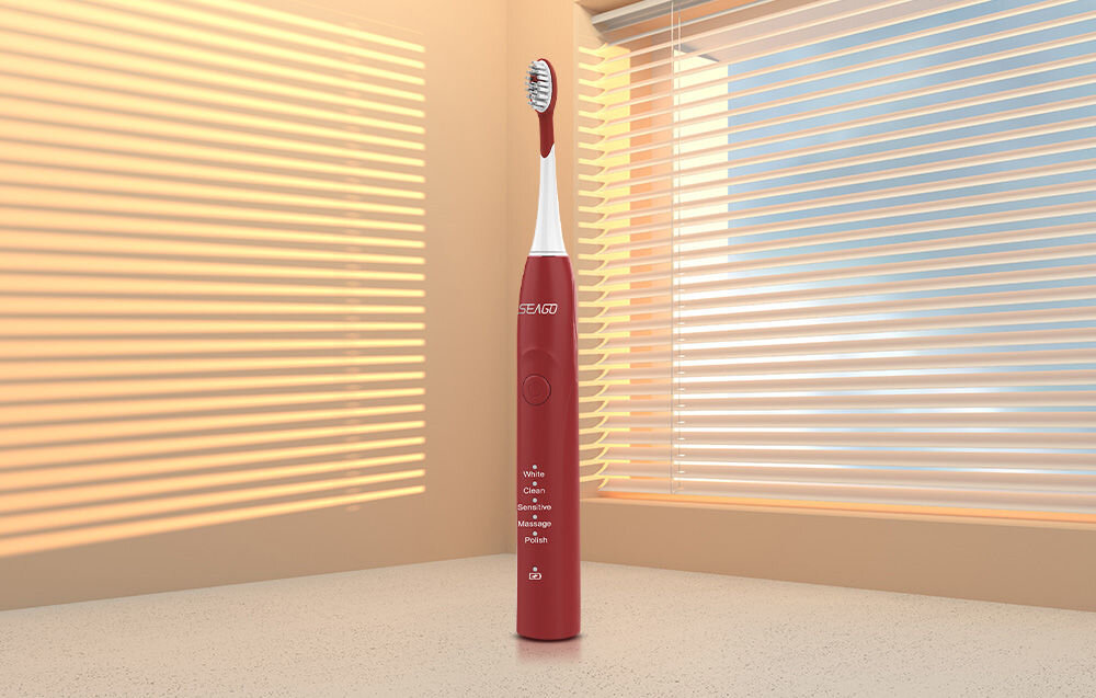 Szczoteczka soniczna SEAGO SG-540 Czerwony Inteligentny timer