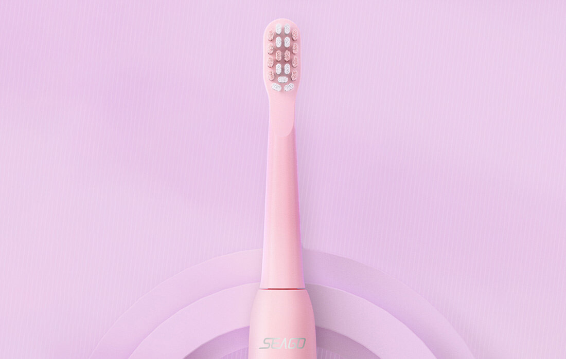 Szczoteczka soniczna SEAGO SG-2303 Rozowy wyposazenie wbudowany timer