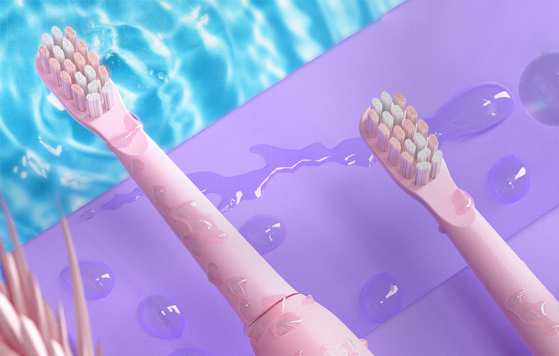 Szczoteczka soniczna SEAGO SG-2303 Rozowy wodoodporna IPX7 ekka i ergonomiczna konstrukcja