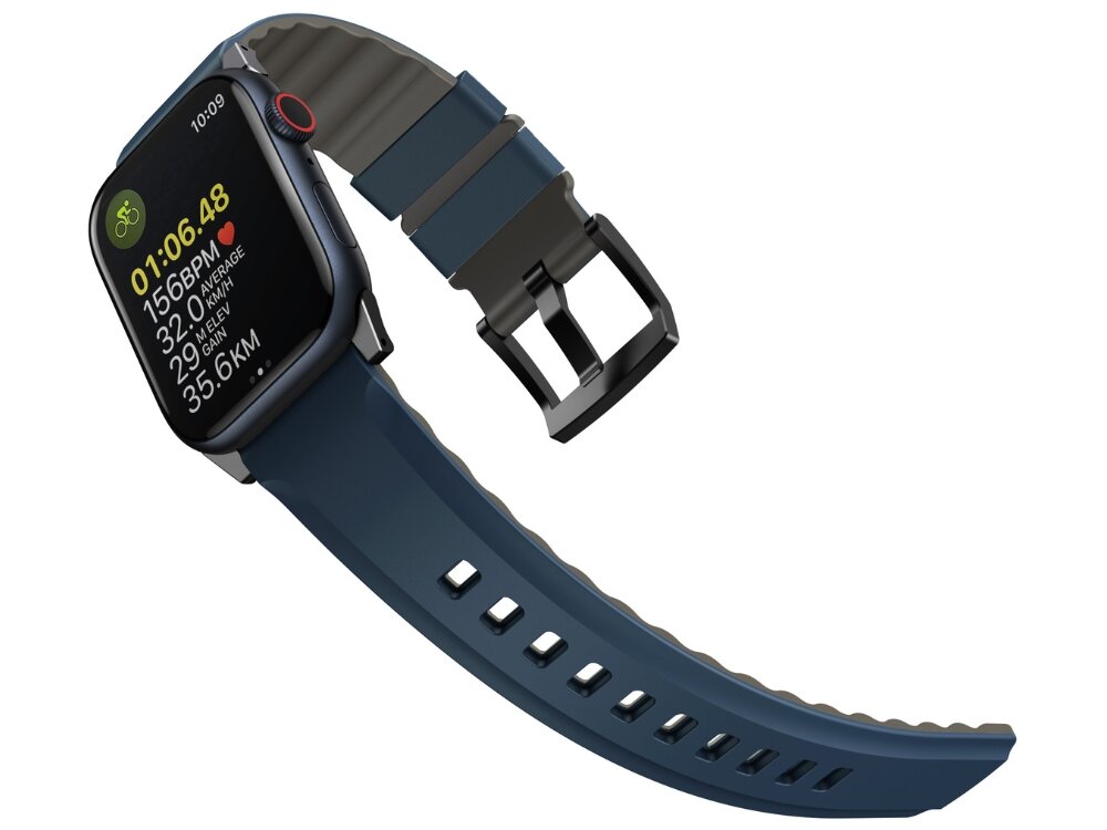 Pasek UNIQ Linus Airosoft Silicone
            rozpięty pasek rowki stal odporność