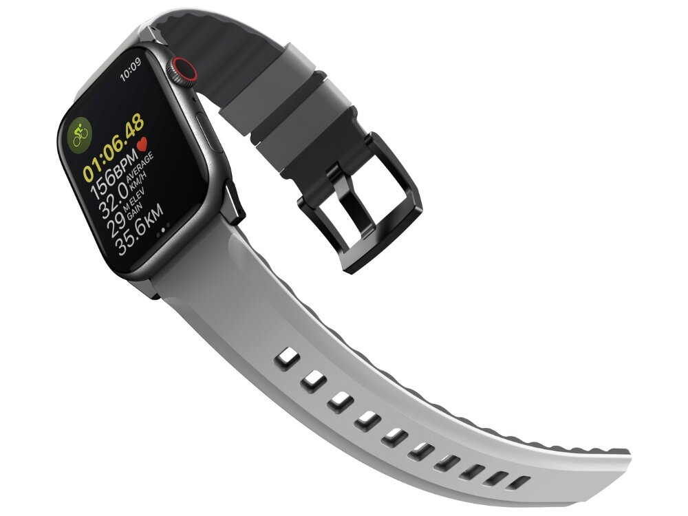 Pasek UNIQ Linus Airosoft Silicone
            rozpięty pasek airosoft silikon konstrukcja lekkość dopasowanie