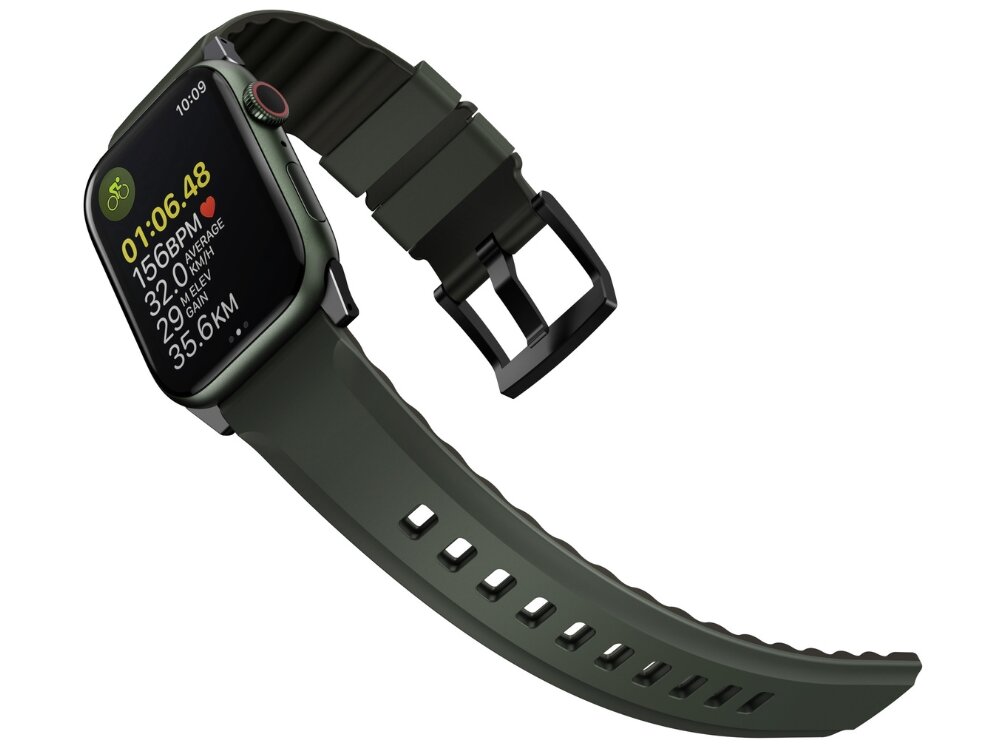 Pasek UNIQ Linus Airosoft Silicone
            rozpięty pasek rowki stal odporność