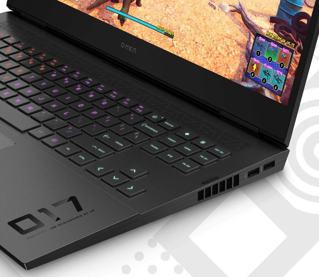 Laptop HP Omen 17 - Klawiatura