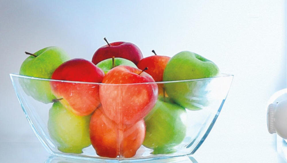 CANDY C1DV145SFW lodówka pomiar temperatura pokrętło widoczność wnętrze oświetlenie led listwa świetlna