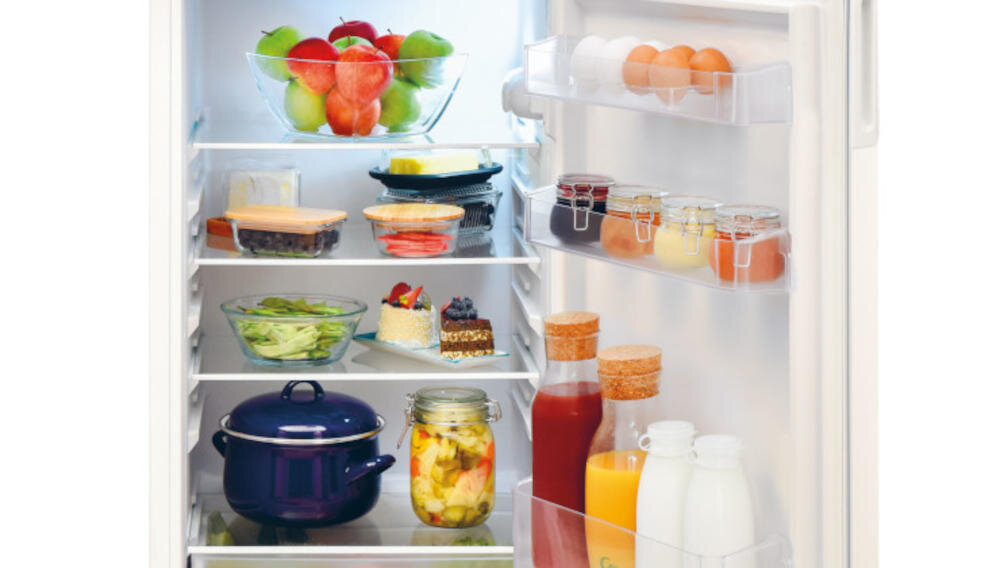 CANDY CDV1S514ESHE porządek chłodziarka półki elastyczna wysokość przechowywanie