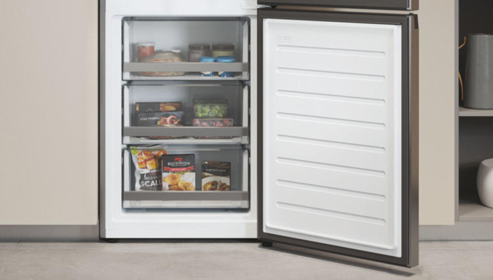 HAIER HDW3620DNPK pojemne szuflady zamrażarka produkty porządek żywność