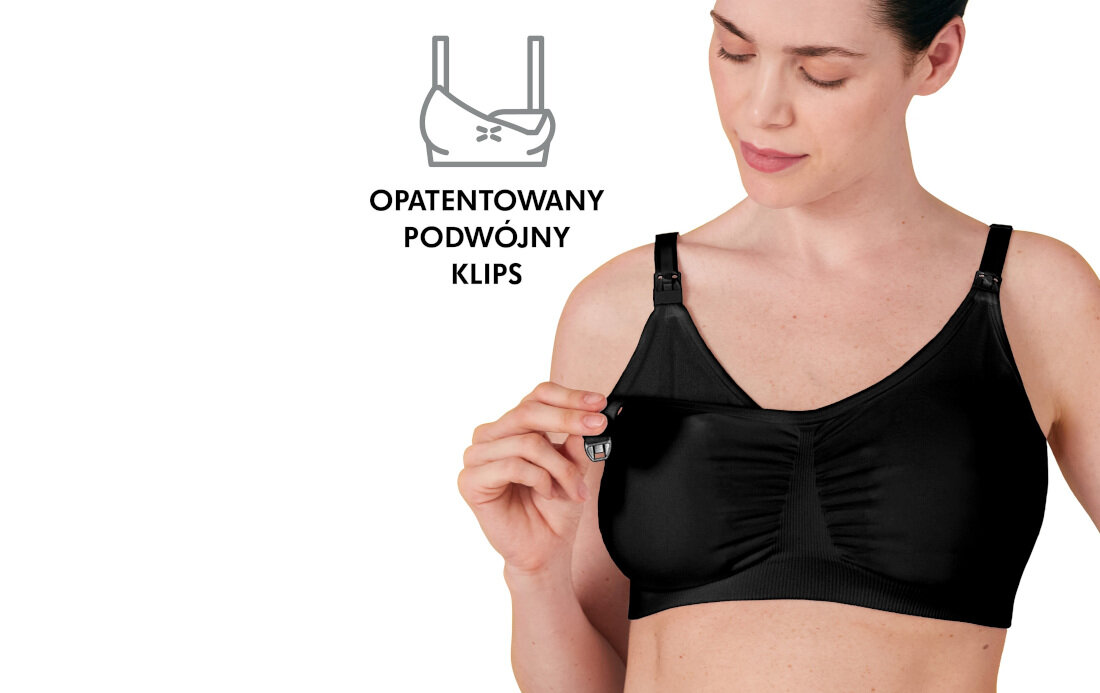 Biustonosz MEDELA 3w1 M Czarny komfort wygoda