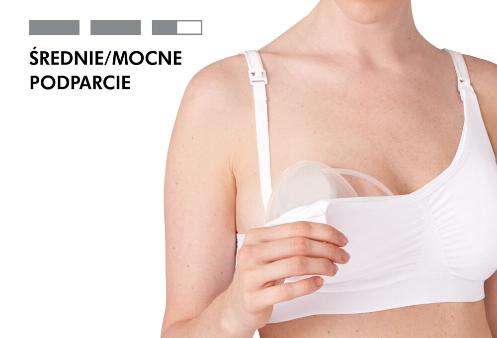 Biustonosz MEDELA 3w1 XL Bialy wiele zastosowan