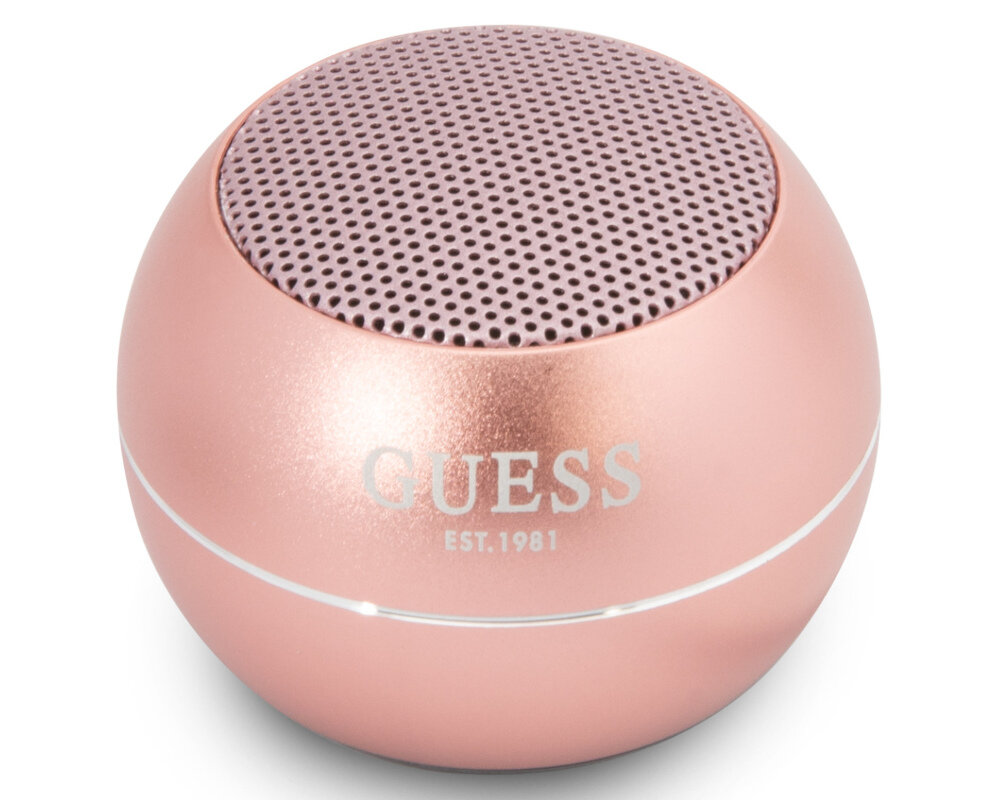 Głośnik mobilny GUESS Speaker Mini kompaktowy głośnik kompaktowy głośnik czysty głęboki dźwięk prowadzenie rozmów bluetooth rozmowy