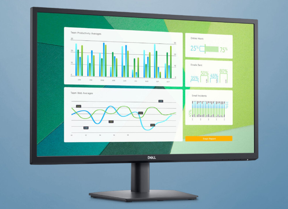 Monitor DELL E2723H 27 1920x1080px obraz jakość przekątna rozdzielczość kontrast jasność