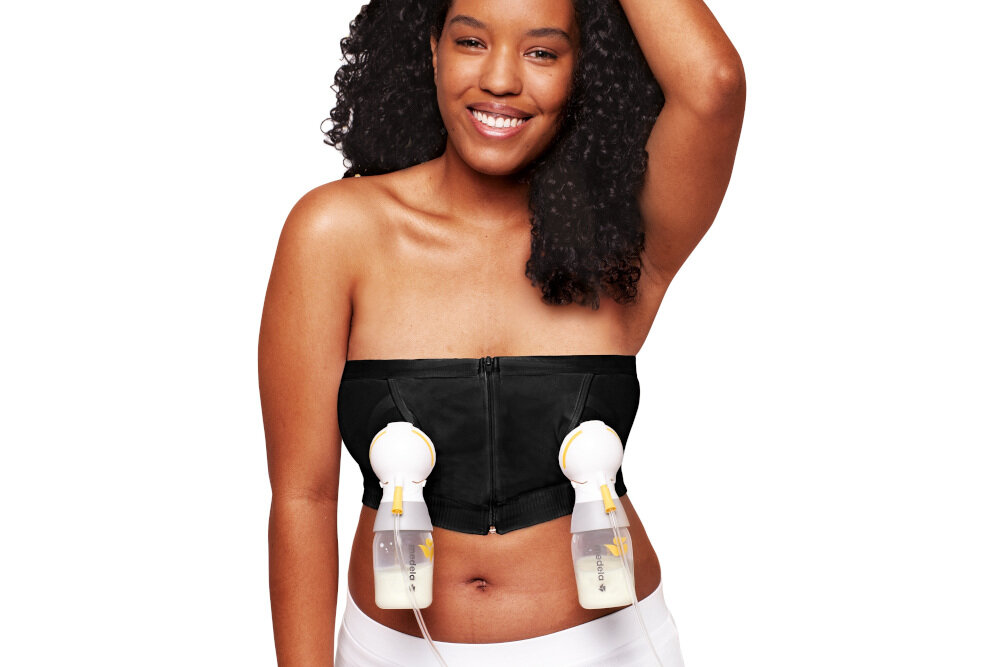 Gorset MEDELA Hands-Free L CZARNY komfort wygoda dwa laktatory jednoczesnie