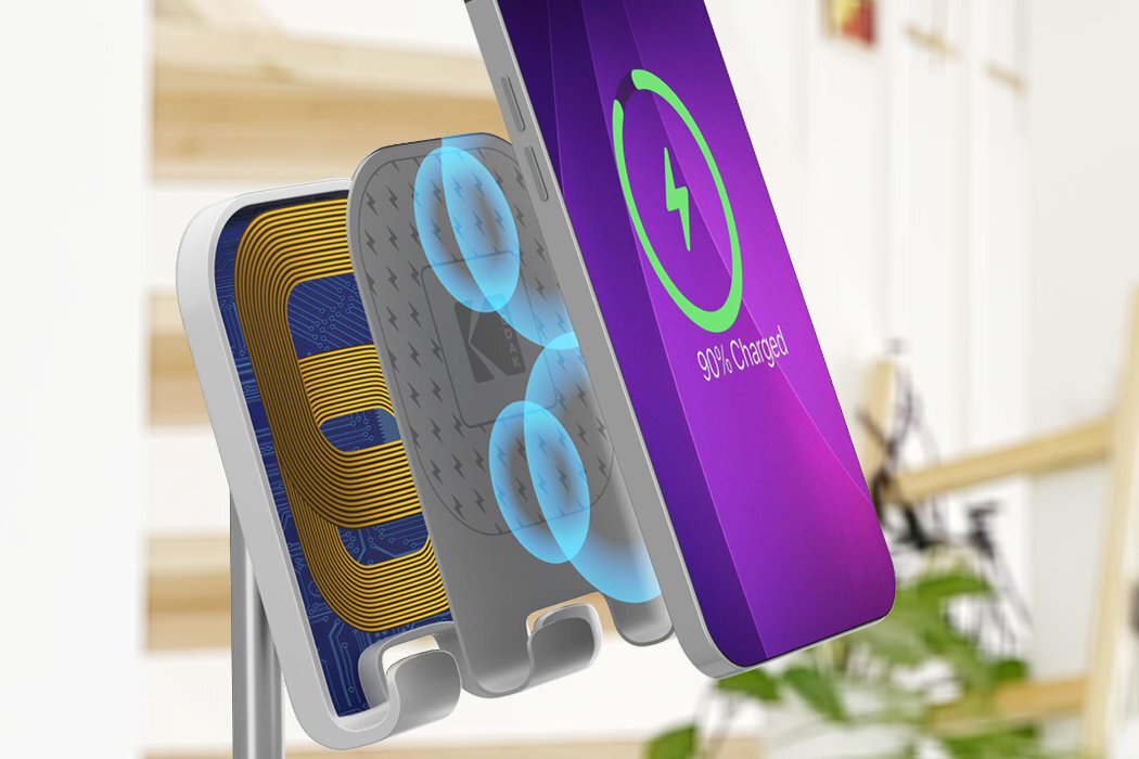 Ładowarka indukcyjna KODAK PS001 Biały Bezprzewodowe ładowanie w najlepszym stylu Postaw na prędkość ładowania