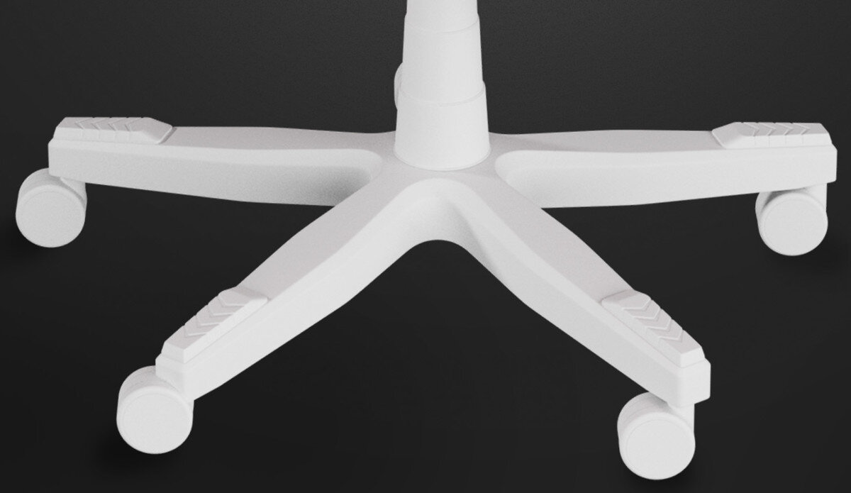 Fotel GENESIS Nitro 710 Rozowo-bialy duze wygodne kolka