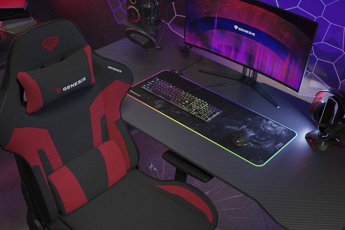 Fotel GENESIS Nitro 720 Czarno-czerwony idealny dla wymagajacych