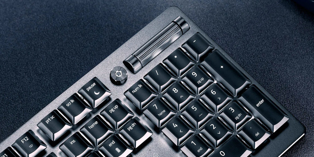 Klawiatura RAZER DeathStalker V2 Pokrętło kontrolę jasności oświetlenia, regulację głośności