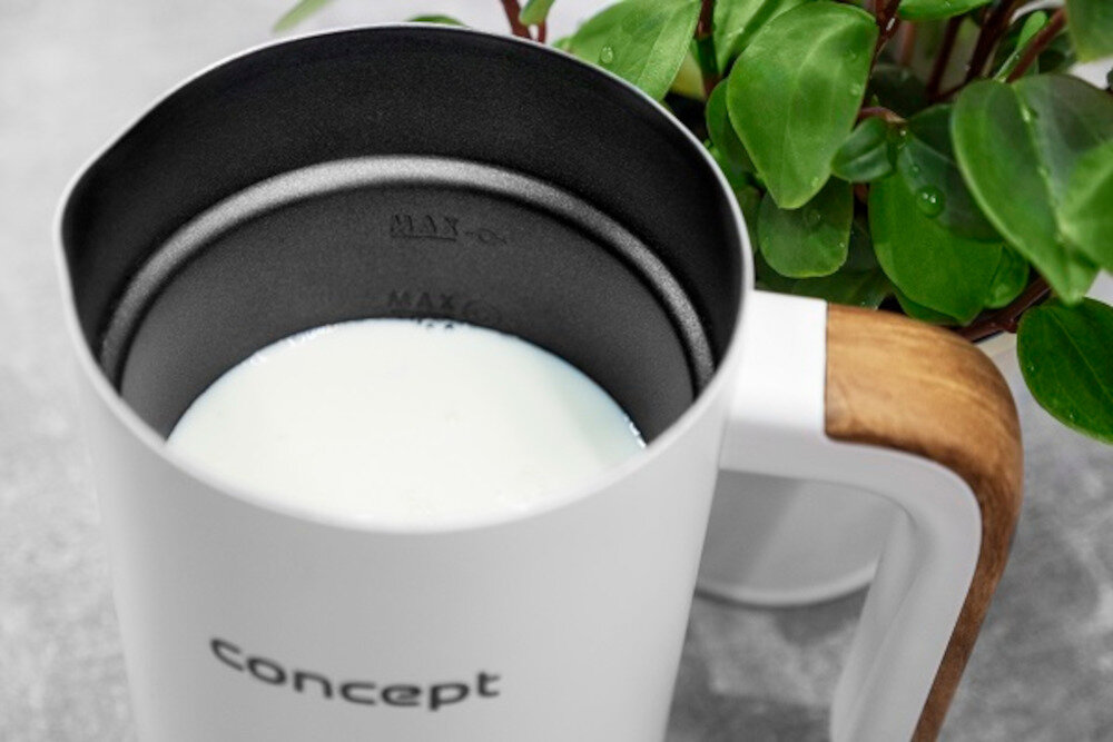 Spieniacz CONCEPT Nordic NM4100 bialy wyrazy wskaznik pojemnosc 115ml 240ml