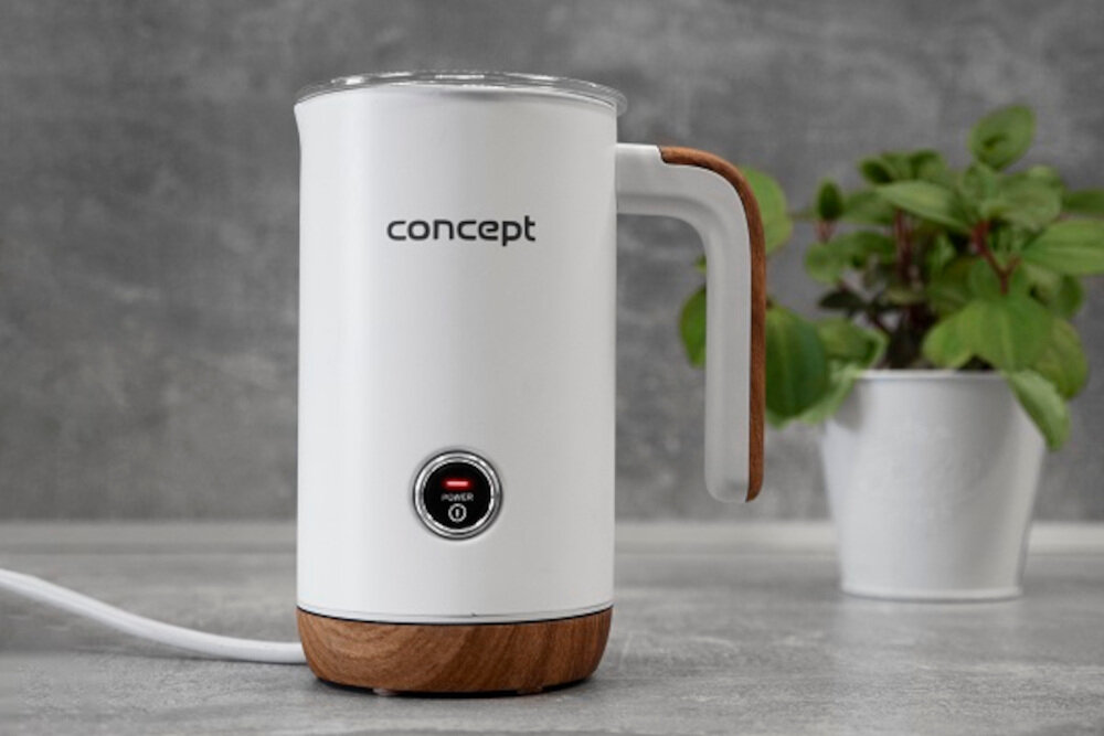 Spieniacz CONCEPT Nordic NM4100 bialy zlacze brytyjskie STRIX zabezpieczenie przed przegrzaniem obrotowa podstawa