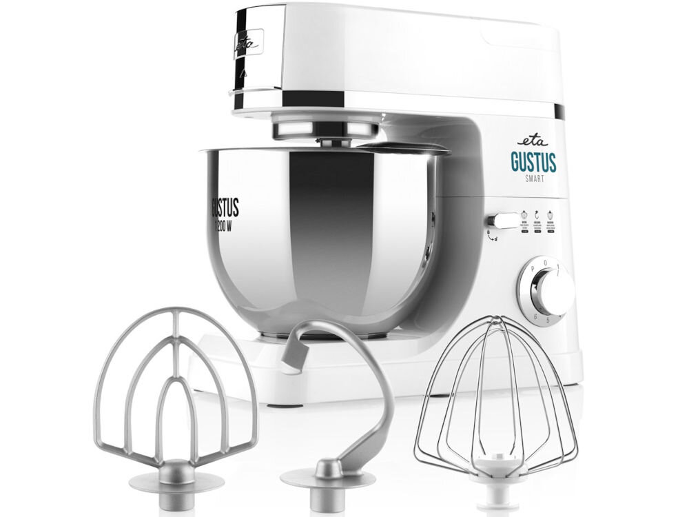 Robot kuchenny planetarny ETA Gustus Smart IV 4128 90000 1200W misa hak do wyrabiania cista końcówka do mieszania końcóka do ubijania dokumentacja